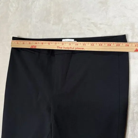 The Reset R Label Trouser Pants Women's Size Medium M Cropped Stretch Black - Picture 6 of 8